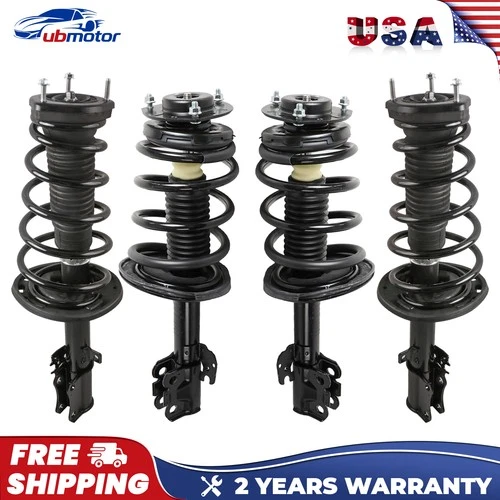 Set 4 Front+Rear Complete Shock Struts W/ Coil Spring For 2007-2011 Toyota Camry