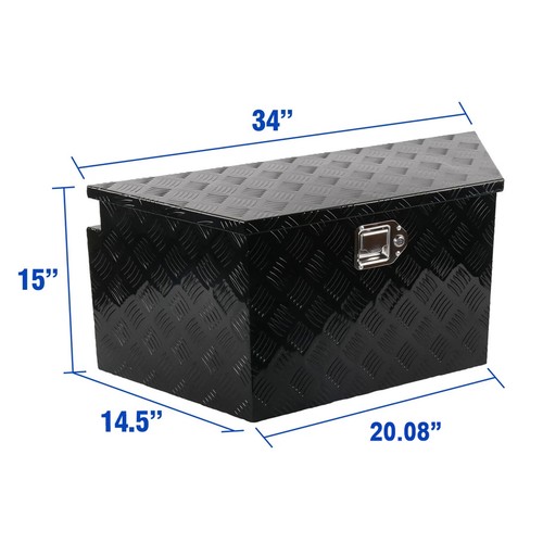 26/29/33/34/39/49 Inch Aluminum Pickup Truck Trailer Storage Tongue Tool Box - Picture 14 of 19