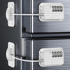 Upgraded Refrigerator Combination Locks - Changeable Password Fridge Locks