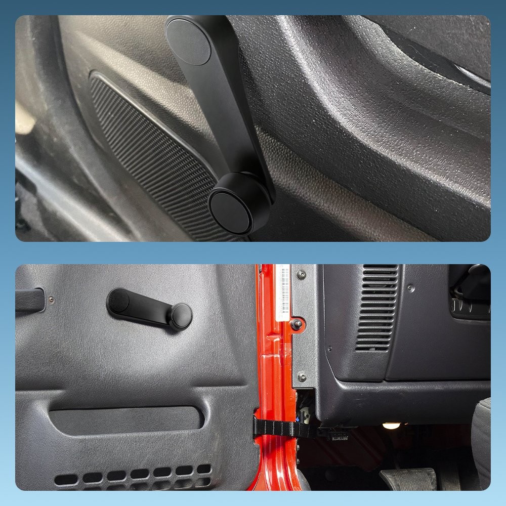 2X Window Crank Handle Front Driver & Passenger For 1992-1995 Jeep Wrangler YJ thumbnail 10