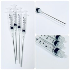 4 szt. strzykawek 3ml z długimi 100mm tępymi końcówkami igły klej, atrament, dozowanie