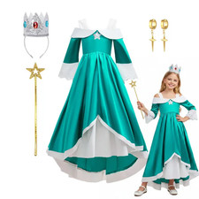 Rosalina Peach Princess Costume for Girls   Kids' Halloween Cosplay Dress