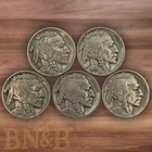 Lot Of 5 Buffalo Nickels FULL DATE Random Dates Random Mint Marks