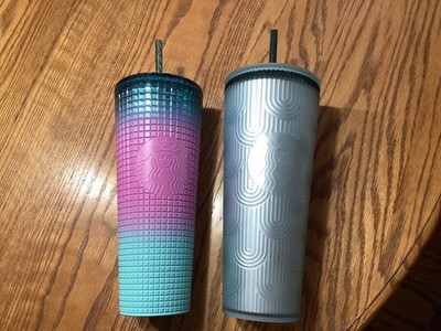 Set of 2 Starbucks Tumblers 24 Oz Each Gradient Overseas Both New