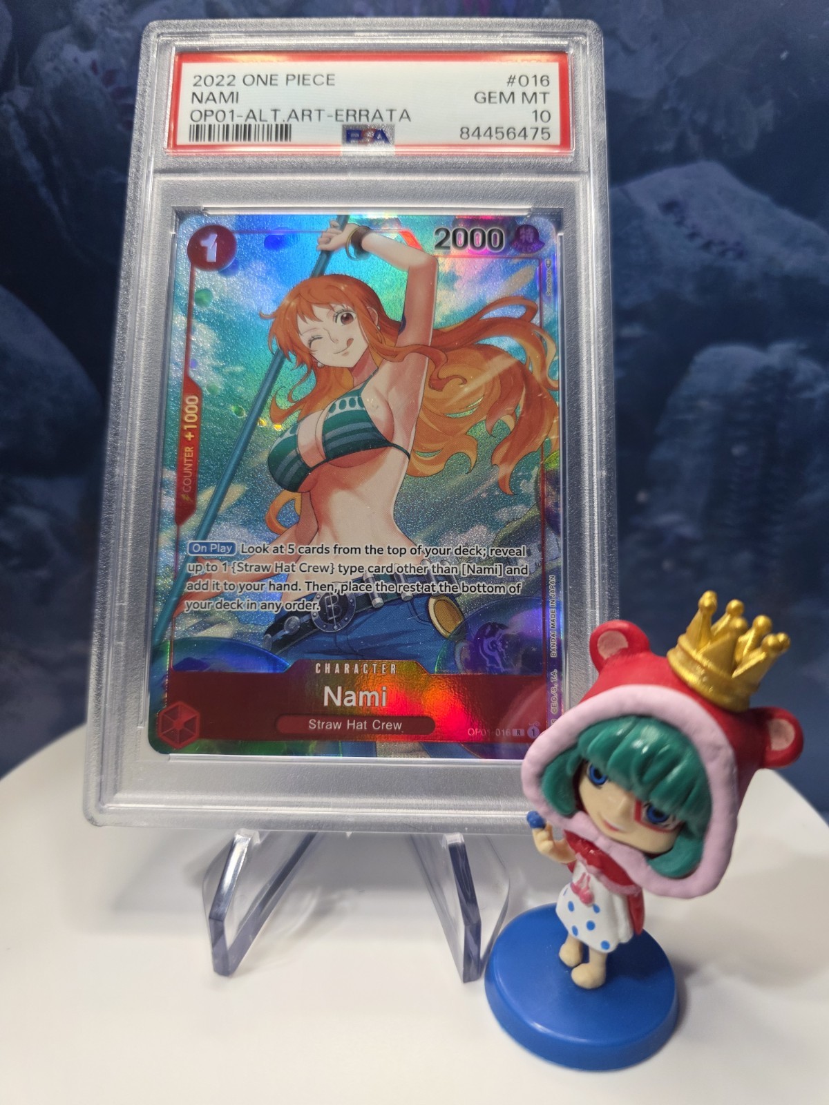 PSA 10 Nami Alt Art Romance Dawn OP01 016 One Piece Card Game English GEM MT
