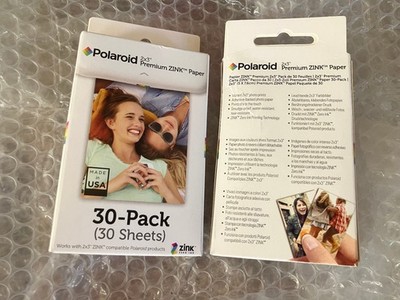 Polaroid Zink Premium Photo Paper 60 Pack Sheets Compatible Snap & More 2x3 New