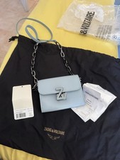 Zadig & Voltaire ZV Initiale Le Tiny Unchained mini sac bandoulière cuir bleu