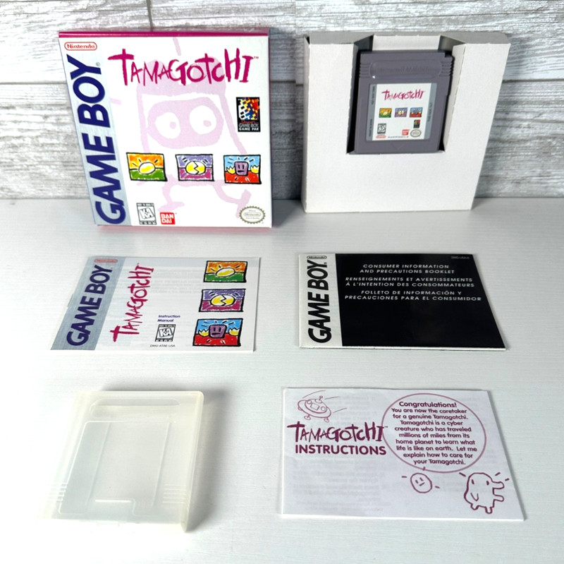 Tamagotchi (Nintendo Game Boy, 1997) CIB Complete Manual Box Tested Works