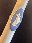 Vintage Wedgwood Blue Jasperware Cameo Ring Acid Tested Sterling Silver Size 6