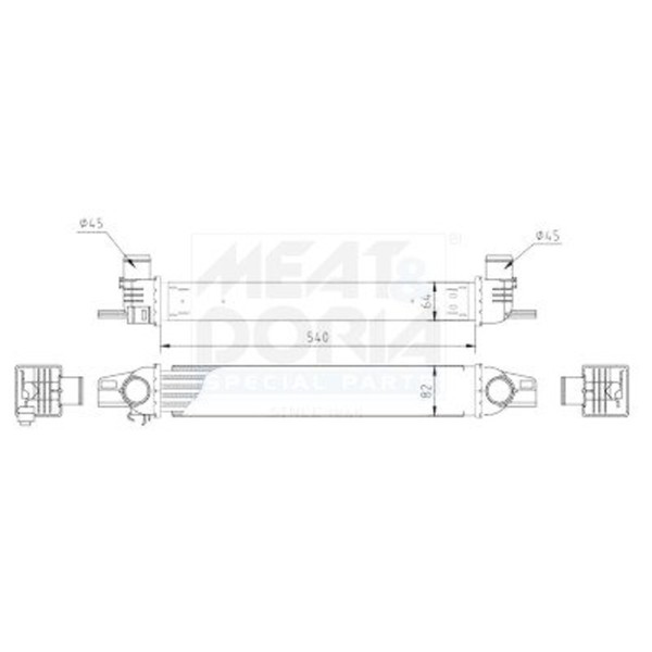 LadeluftküHler LLK FüR Citroen Nemo Fiat Fiorino Qubo Peugeot Bipper 07- 0384L7-image