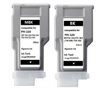PFI-320 MBK Black 2PK Ink Cartridge For Canon iPF TM-200/250/255/300/305/350/355