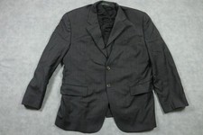 Lauren Ralph Lauren Blazer Mens 42R Charcoal Gray Pinstripe 2 Button Notch Lapel