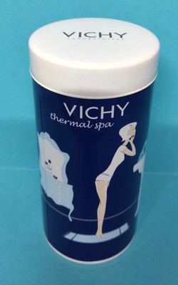 576.   Vichy Original leere Promo Display Dose. Seltene Vintage Sammler Geschenkdose