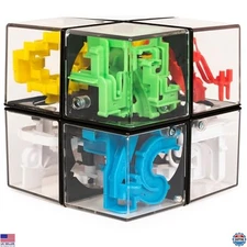 Rubik’s Perplexus Hybrid 2x2 Gravity 3D Maze Puzzle Ball - Brain Teaser Toy