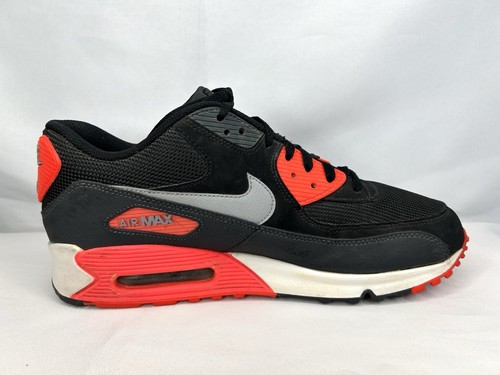 Scarpe Nike Air Max 90 Essential Infrared 537384-006 Infrared Nero Uomo Taglia 11 - Foto 11 di 15