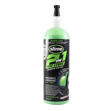 Slime 10193 Tire and Tube Sealant Puncture Repair Sealant, 2-in-1, Premium,
