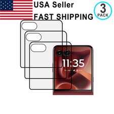 3PCS Tempered Glass Screen Protector For Motorola RAZR Ultra 2024 2025