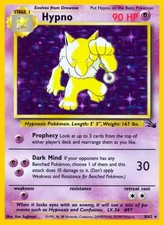 Hypno - 8/62 - Pokemon Fossil Unlimited Holo Rare Card WOTC MP