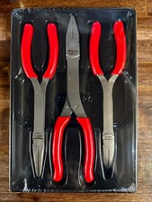 *NEW* Snap On RED PL308CF 3 Pc Plier Set 908CF 609CF 408CF FREE PRIORITY