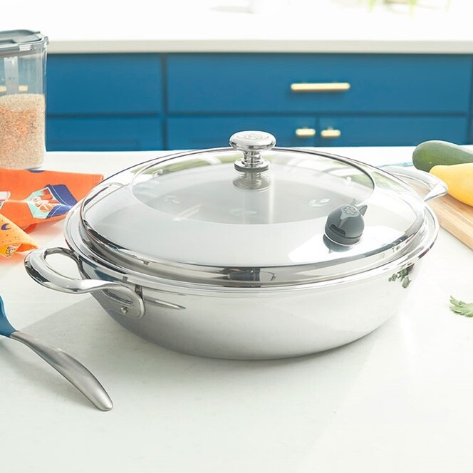P.H. Vida Sana 5-Ply Stainless Steel 8-Qt. Shallow Casserole
