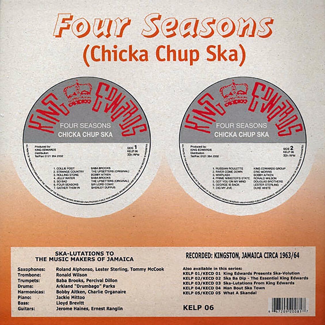 VINYL Baba Brooks, The Upsetters, Bobby Aitken, Etc. - Four