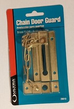 Brass Finish Chain Door Guard Protection Ultra Hardware Lock Bolt