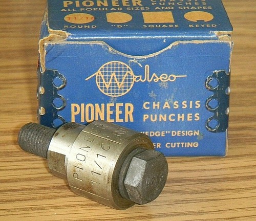 Vintage Walsco Pioneer 3069-R Knockout Chassis Punch Round 11/16" "L-T" 1950's - Picture 2 of 6