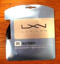 Luxilon ALU Power 125 Tennis String - 17 Gauge - Black