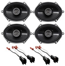 Hifonics 6x8" Front Rear Factory Speaker Replacement Kit For 2007 Ford Mustang