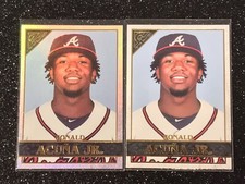 TOPPS GALLERY 2020 2 RONALD ACUNA JR BASE & RAINBOW FOIL ATLANTA BRAVES #150