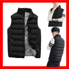 smanicato da uomo piumino 100 grammi leggero gilet senza maniche TUTTE LE TAGLIE