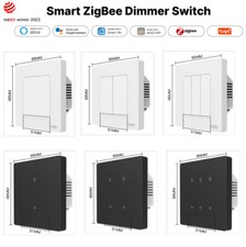 ZigBee Smart Dimmer Light Switch Control work 1/2/3Gang with alexa google NEW