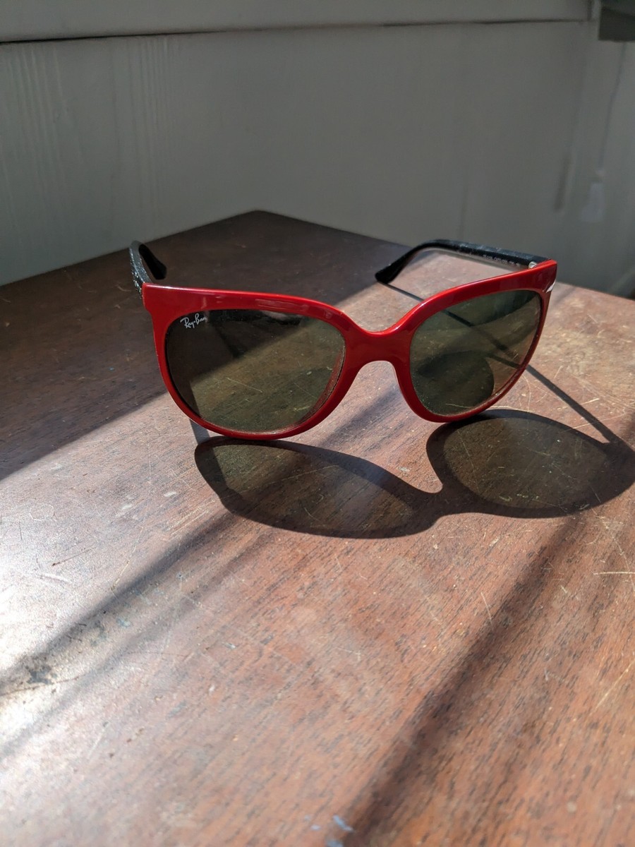Ray-Ban CATS1000 RED RB4126 sunglasses. Made In Italy. No  display picture 2