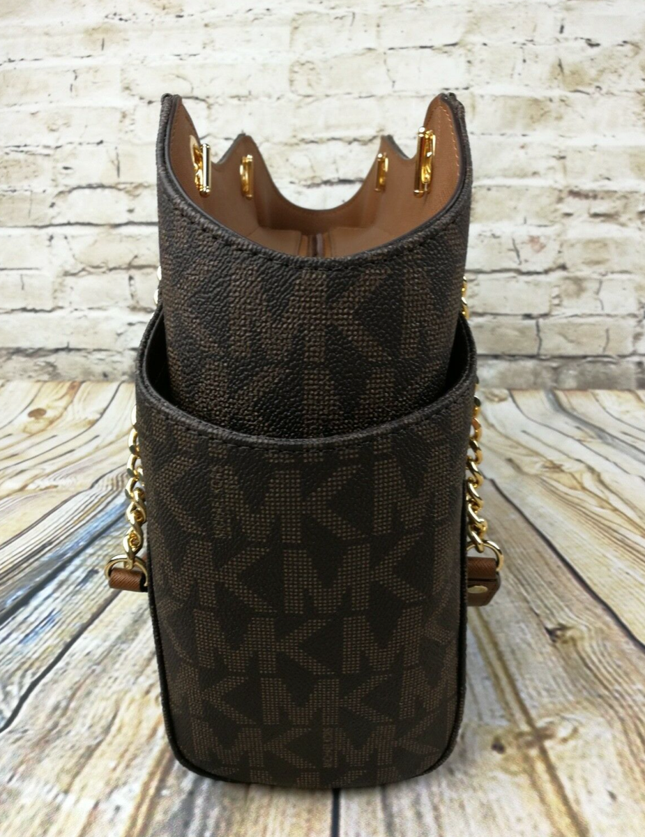 Michael Kors Jet Set Travel Lg Chain Shoulder Tote MK Logo