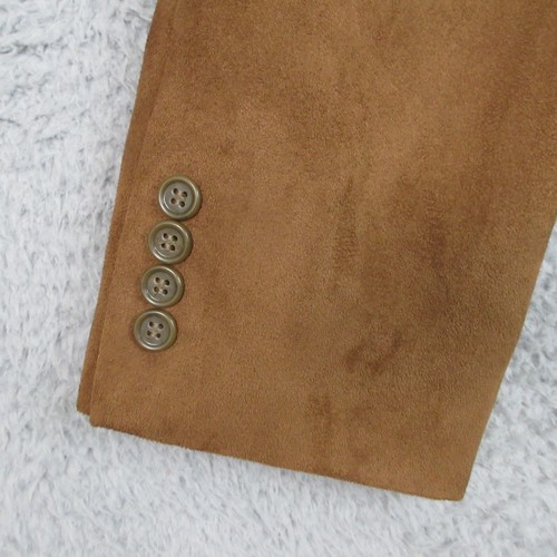 Norm Thompson Jacket Blazer Men 46R Brown Faux Suede Vintage Heritage Classic - Picture 7 of 21