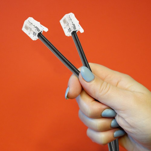 Telephone Jumper Cable Extension Office Cord for Landline Landlines Cords - Zdjęcie 11 z 12