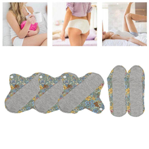 5pcs Washable Feminine Pads Cloth Reusable Menstrual Pad Pure Cotton Breatha ANA - Afbeelding 1 van 24