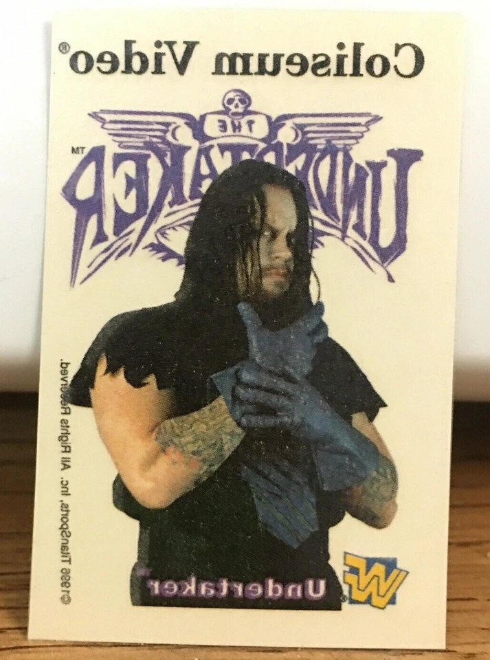 WWF WWE 体育馆视频纹身 4 件套装 The Undertaker Sunny Bret Heart 完好 — 第 3/4 张图片
