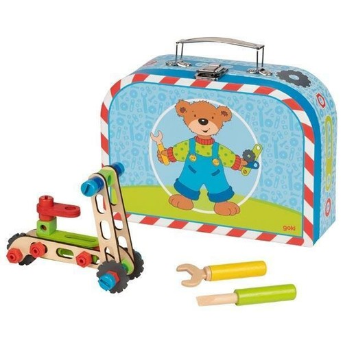FUNWHOLE City Gas Station Bauset Mit Licht – 1608 Teile, Modular, Inkl. Oldtimer & Werkzeuge
