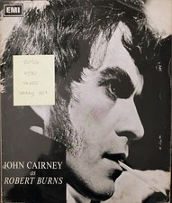 John Cairney John Cairney As Robert Burns Vinyl Record LP VG+/VG ZLP2102 1967