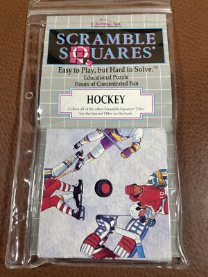 SCRAMBLE SQUARES WORLD'S MOST CHALLENGING 9-PIECE PUZZLE - HOCKEY