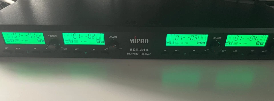 MiPro ACT-314 Diversity Quad Channel Receiver (NEW) - Image 4 of 4