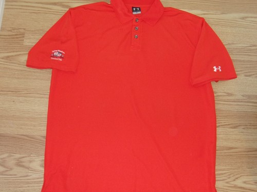 Under Armour Mens Large Spring Meadows Country Club Short Sleeve Polo Shirt Good