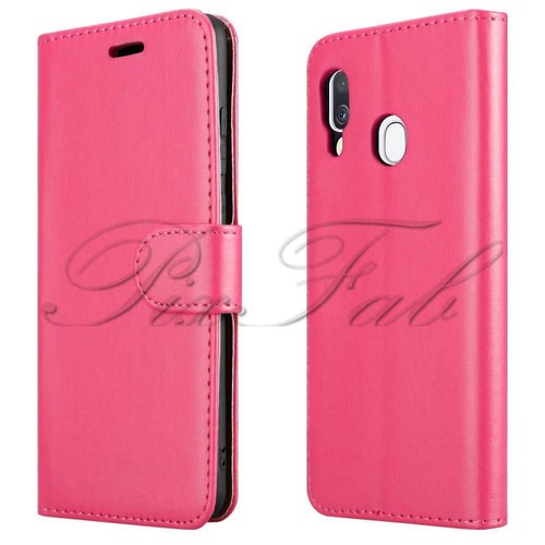 For Samsung Galaxy A20e A202F Black Leather Wallet Phone Case + HD Screen Guard - Picture 5 of 12