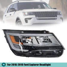Single RH Side For Ford Explorer 2016-2019 Headlight Replacement Halogen LED DRL