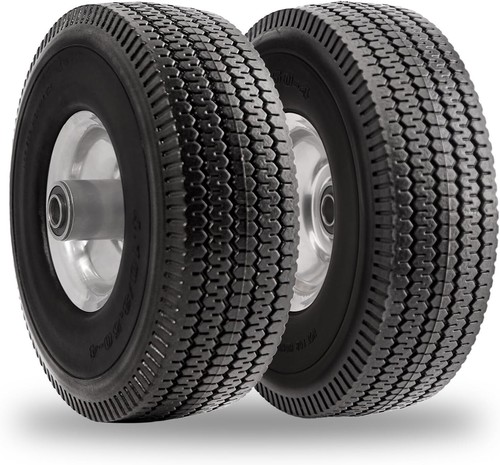 Set of 2 Flat Free Front Wheel Tire for Toro Timecutter Z4200 4235 SS4225 SS4250 - Picture 8 of 21