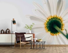 3D Daisy Close-up Wallpaper Wall Mural Removable Self-adhesive Sticker