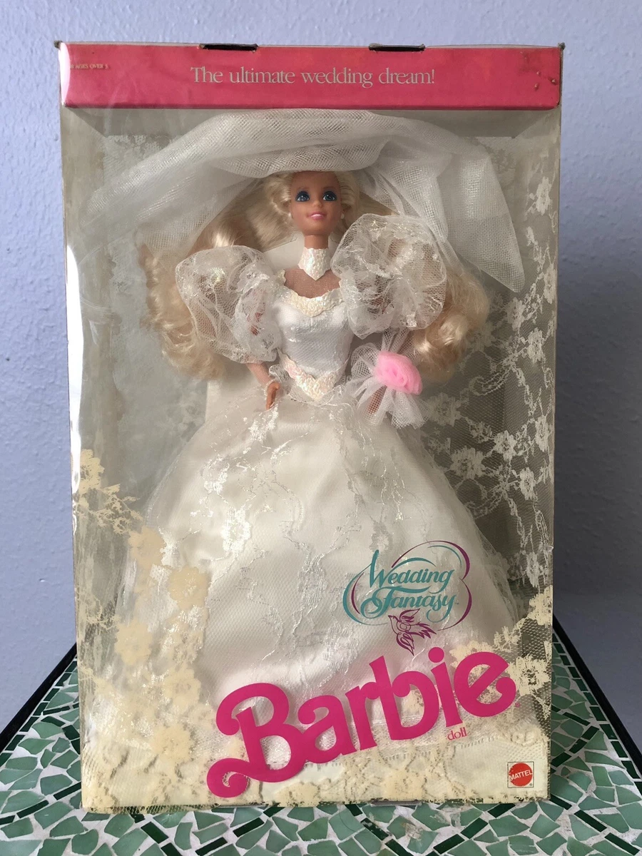 Vintage 1989 Wedding Fantasy Barbie Doll Mattel eBay