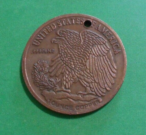Walking Liberty Design Collectors Token USA Münze 1 Unze .999 Kupfer Medaillon