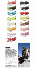 2 Packs Trigger X Ice Fishing Plastics Wingding 1.5” Black Pearl